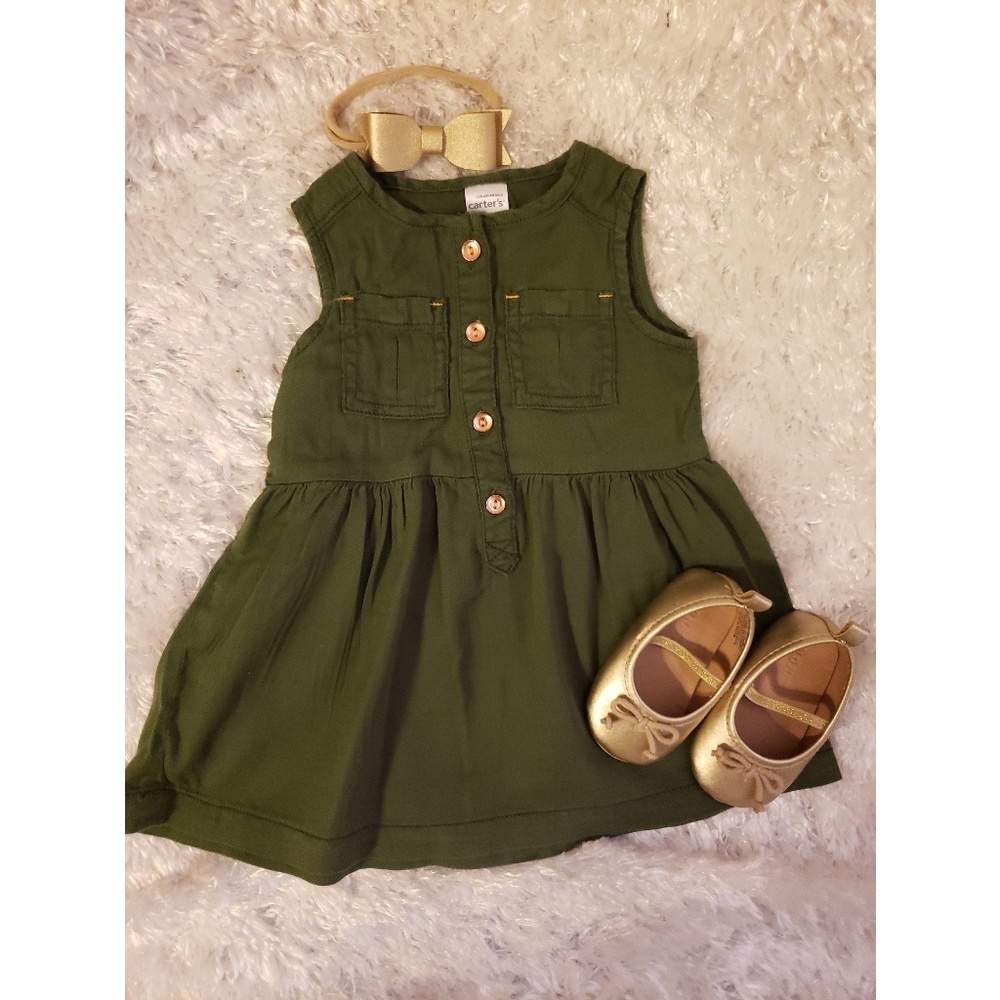 Olive green dress